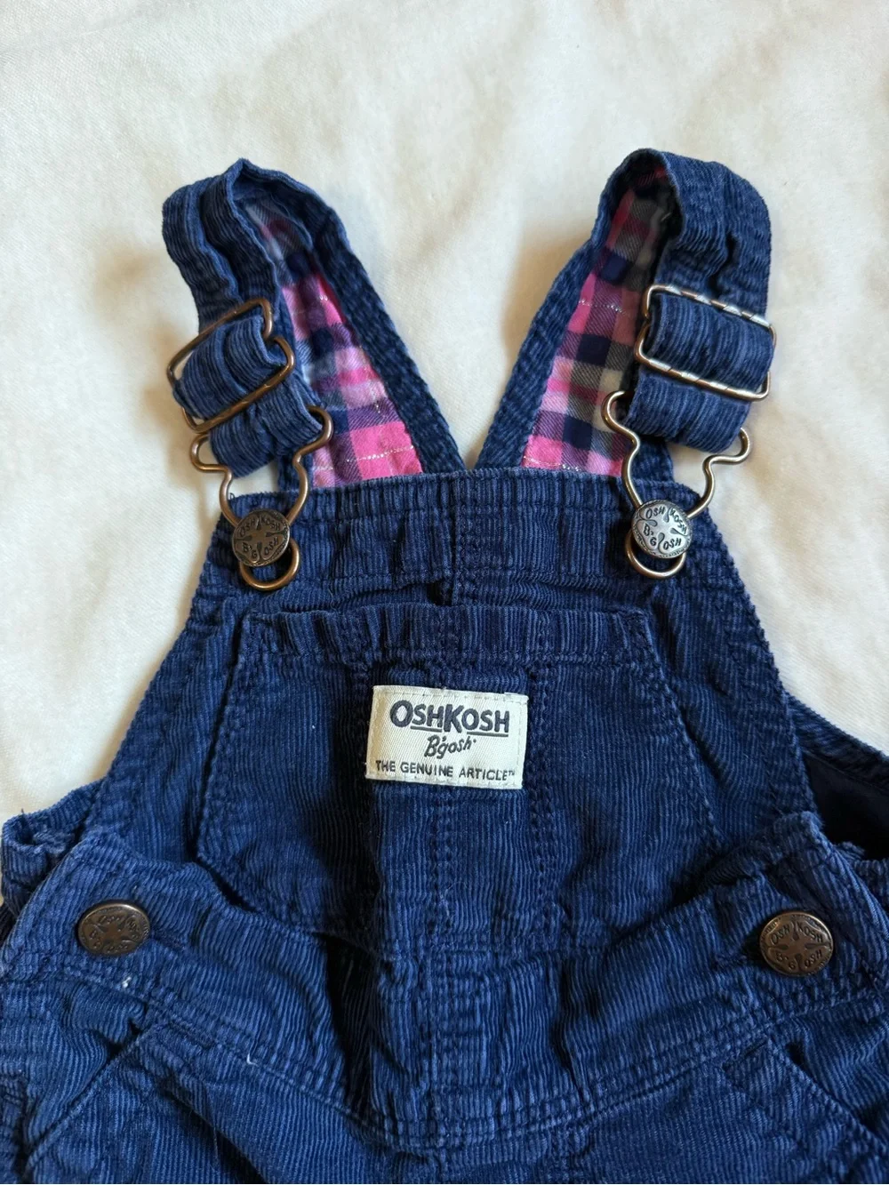 OshKosh B'gosh Navy Corduroy Kids Overalls  3-6mo- baby Girl